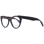Yohji Yamamoto brown plastic glasses frames with sleek, modern design and rounded shape, suitable for stylish eyewear.