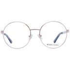 Marciano by Guess rose gold metal glasses frames with clear glass lenses, stylish and modern eyewear design.