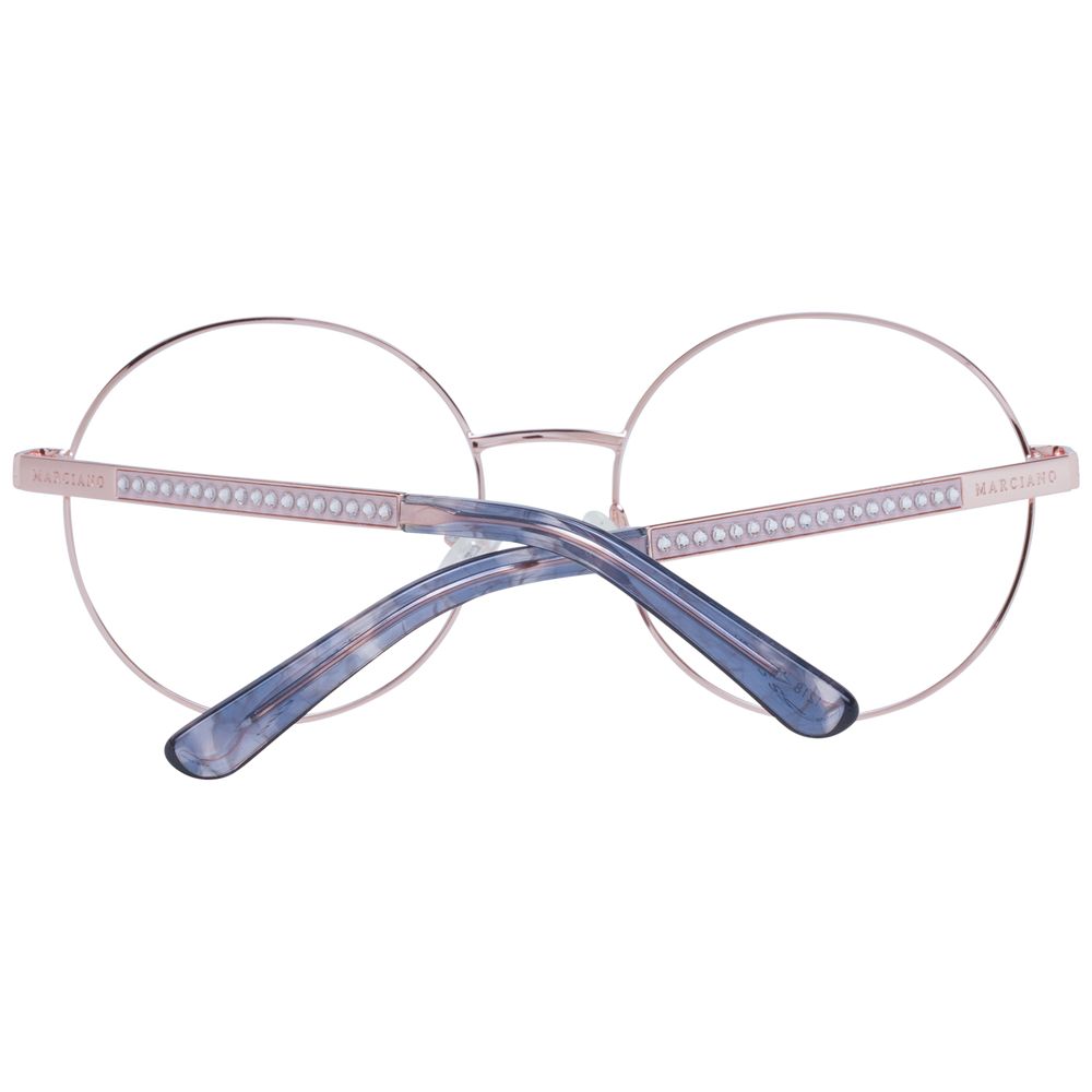 Marciano by Guess rose gold metal glasses frames with clear lenses, stylish and lightweight for a modern accessory look.