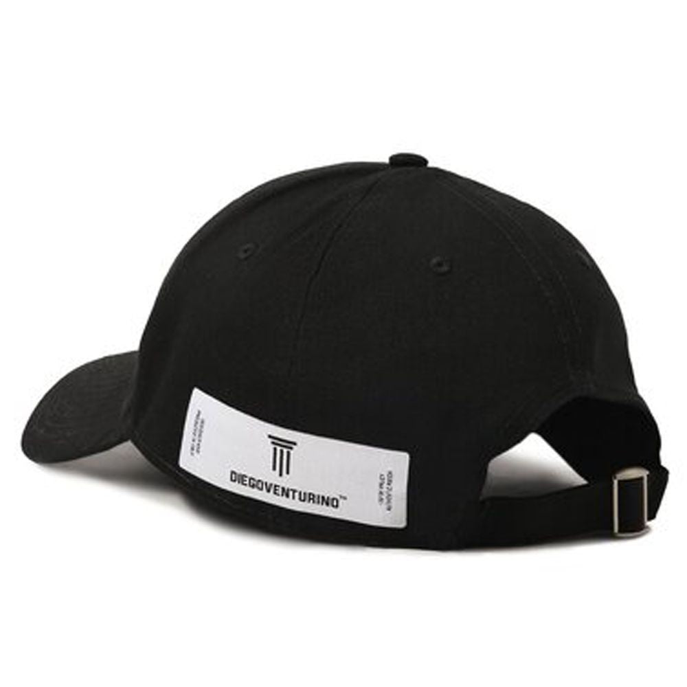 Diego Venturino Black Cotton Hats & Cap Diego Venturino