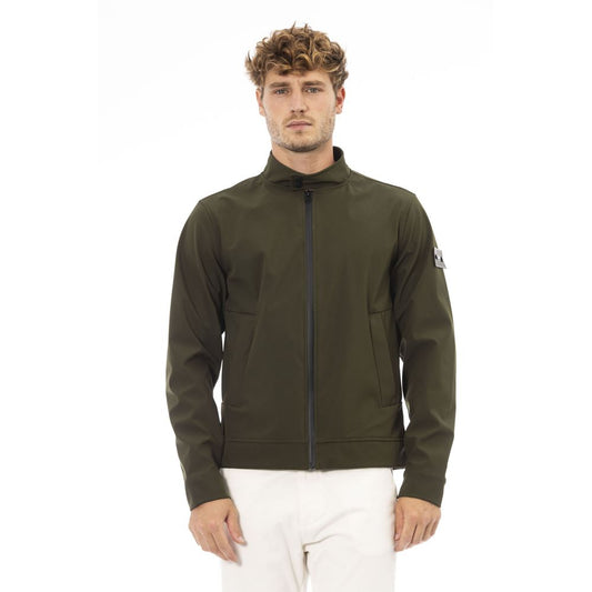 Baldinini Trend Green Other Fibres Men Jacket Baldinini Trend