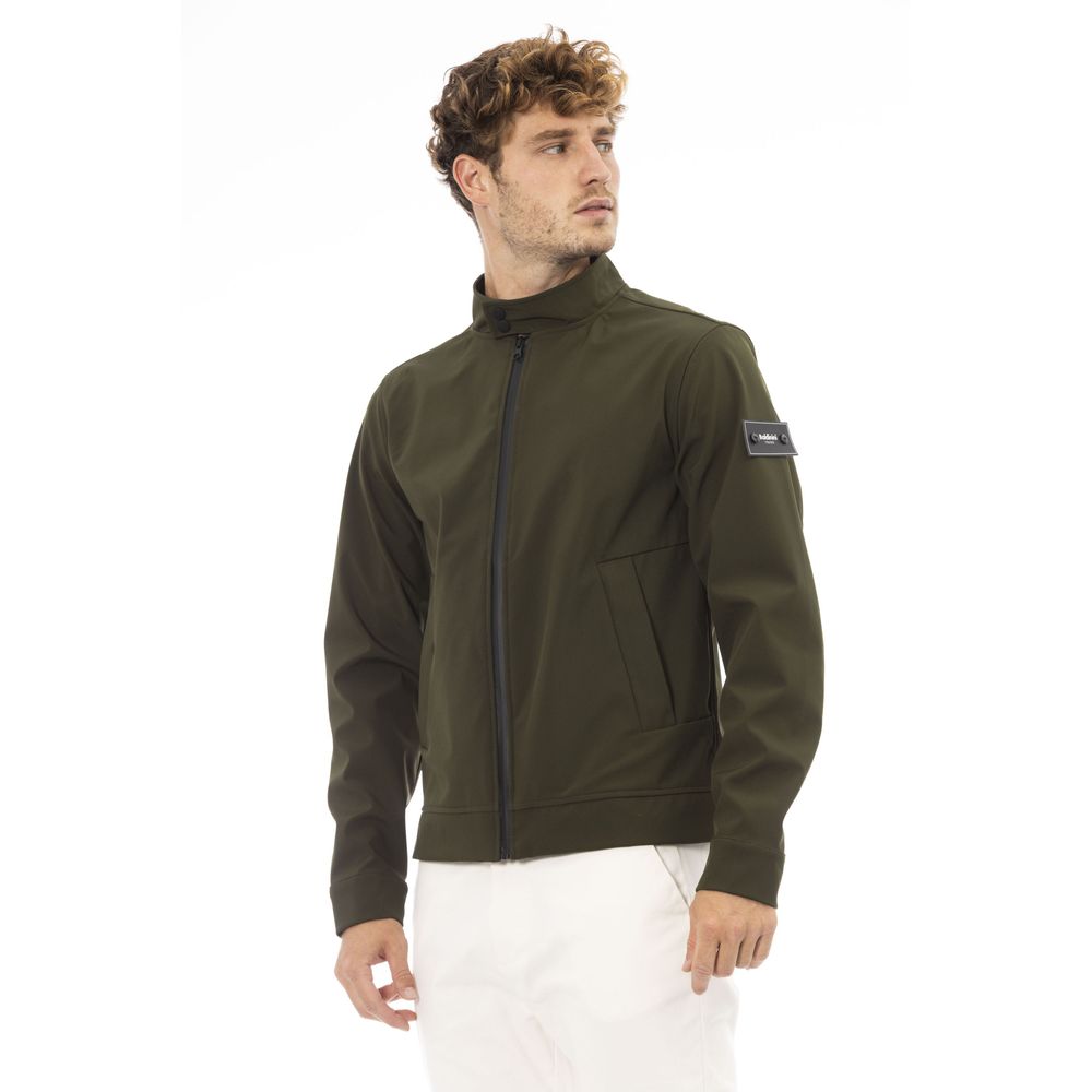 Baldinini Trend Green Other Fibres Men Jacket Baldinini Trend