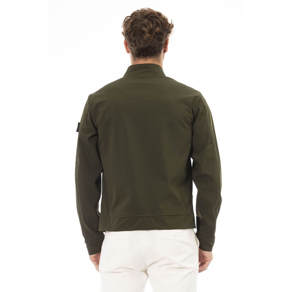 Baldinini Trend Green Other Fibres Men Jacket Baldinini Trend