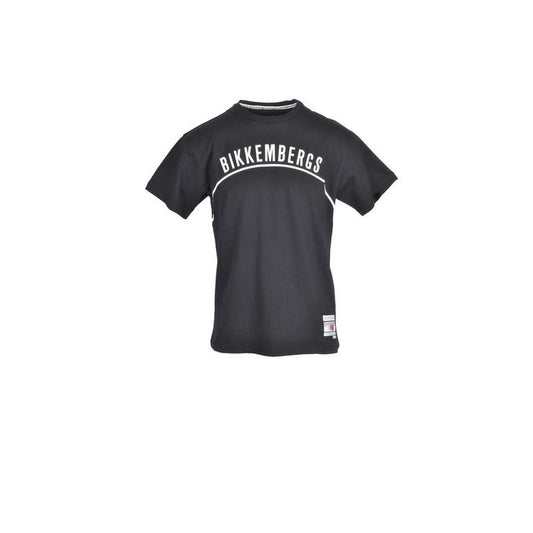 Bikkembergs Black Cotton T-Shirt Bikkembergs