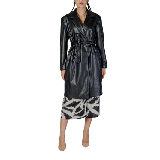 Only Black Polyester Jackets & Coat Only