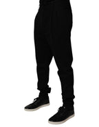 Dolce & Gabbana Black Cotton Stretch Skinny Pants - Eljoys Fashion 