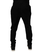 Dolce & Gabbana Black Cotton Stretch Skinny Pants - Eljoys Fashion 