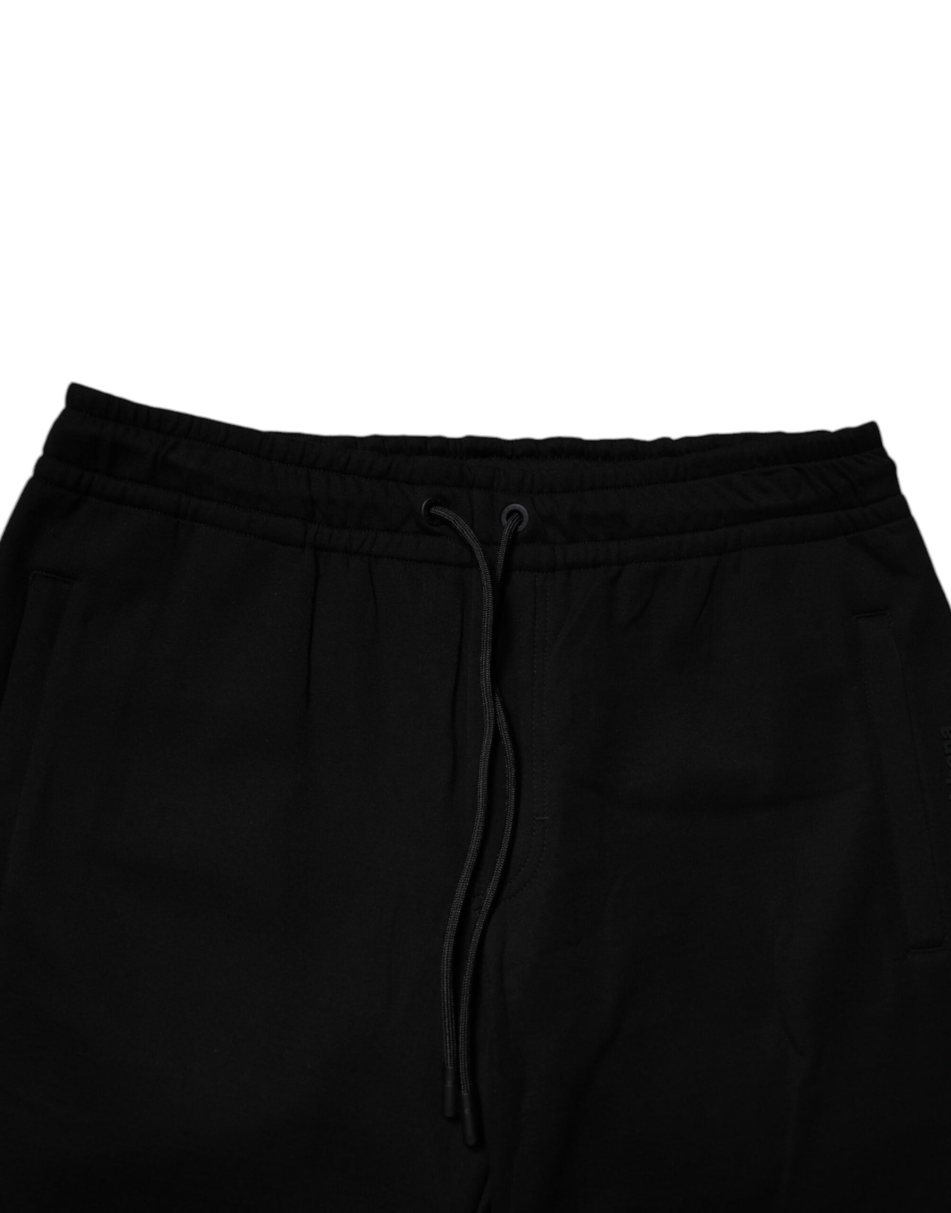Dolce & Gabbana Black Cotton Blend Jogger Sweatpants Pants Dolce & Gabbana