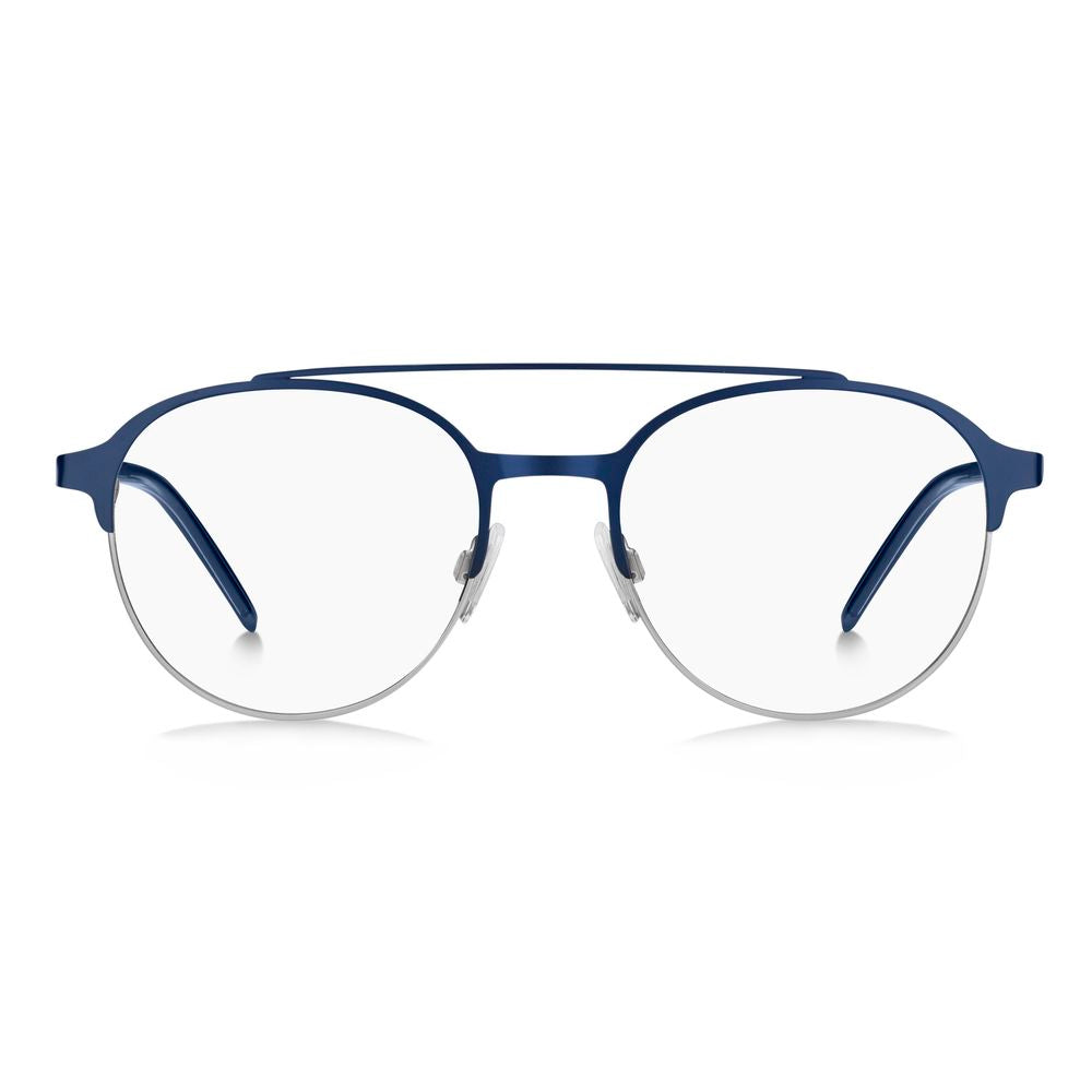 Hugo Boss Blue Metal Glasses Frames