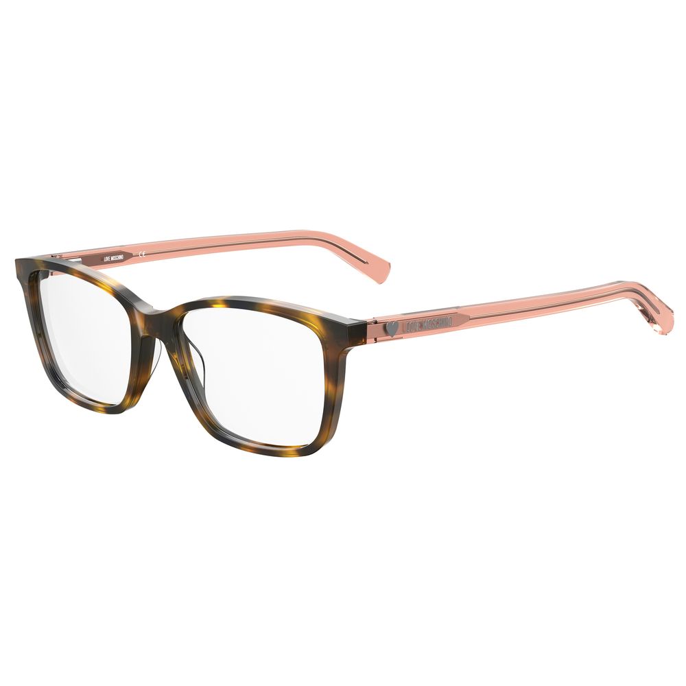 Love Moschino Brown Acetate Glasses Frames