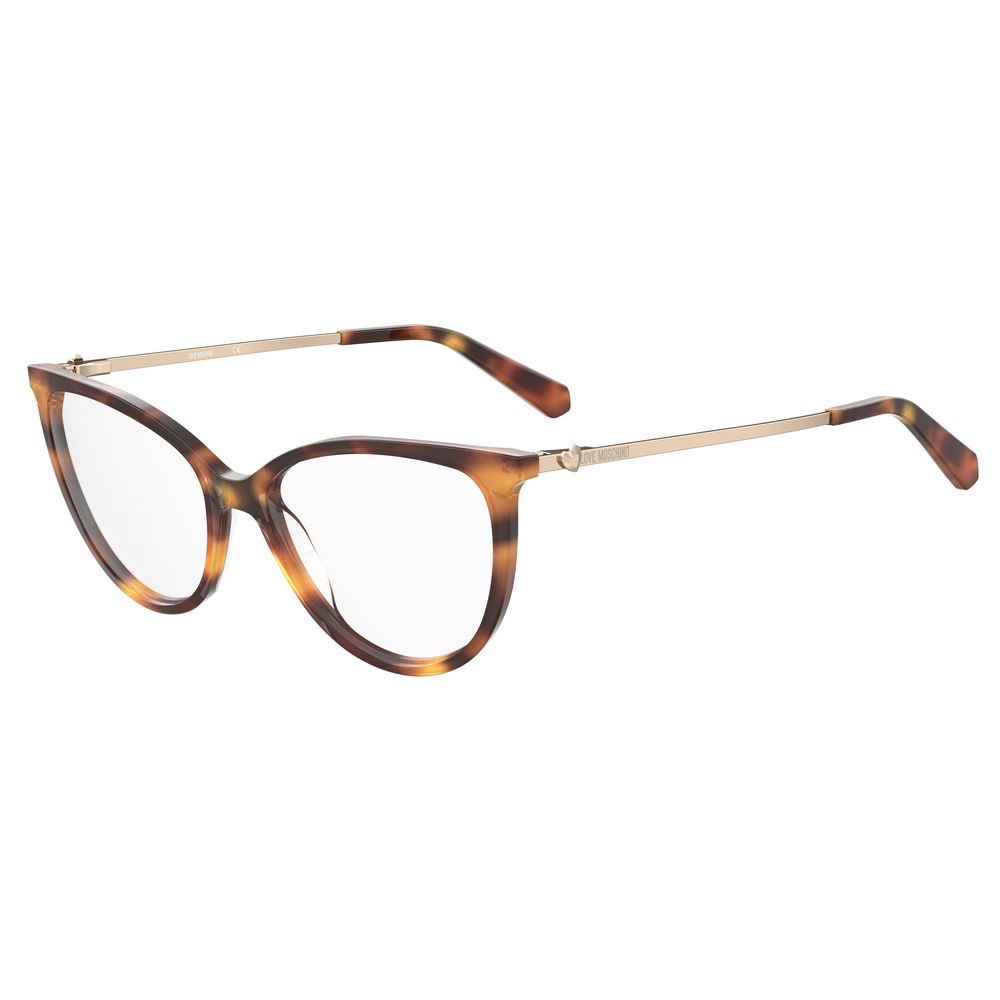 Love Moschino Brown Acetate Glasses Frames