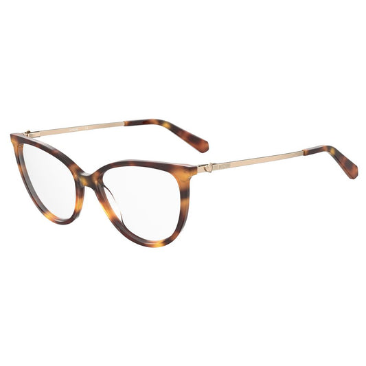 Love Moschino Brown Acetate Glasses Frames