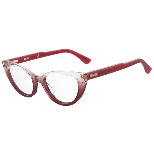 Moschino Red Acetate Glasses Frames