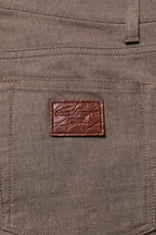 Dolce & Gabbana Brown Cotton Stretch Chino Pants - Eljoys Fashion 
