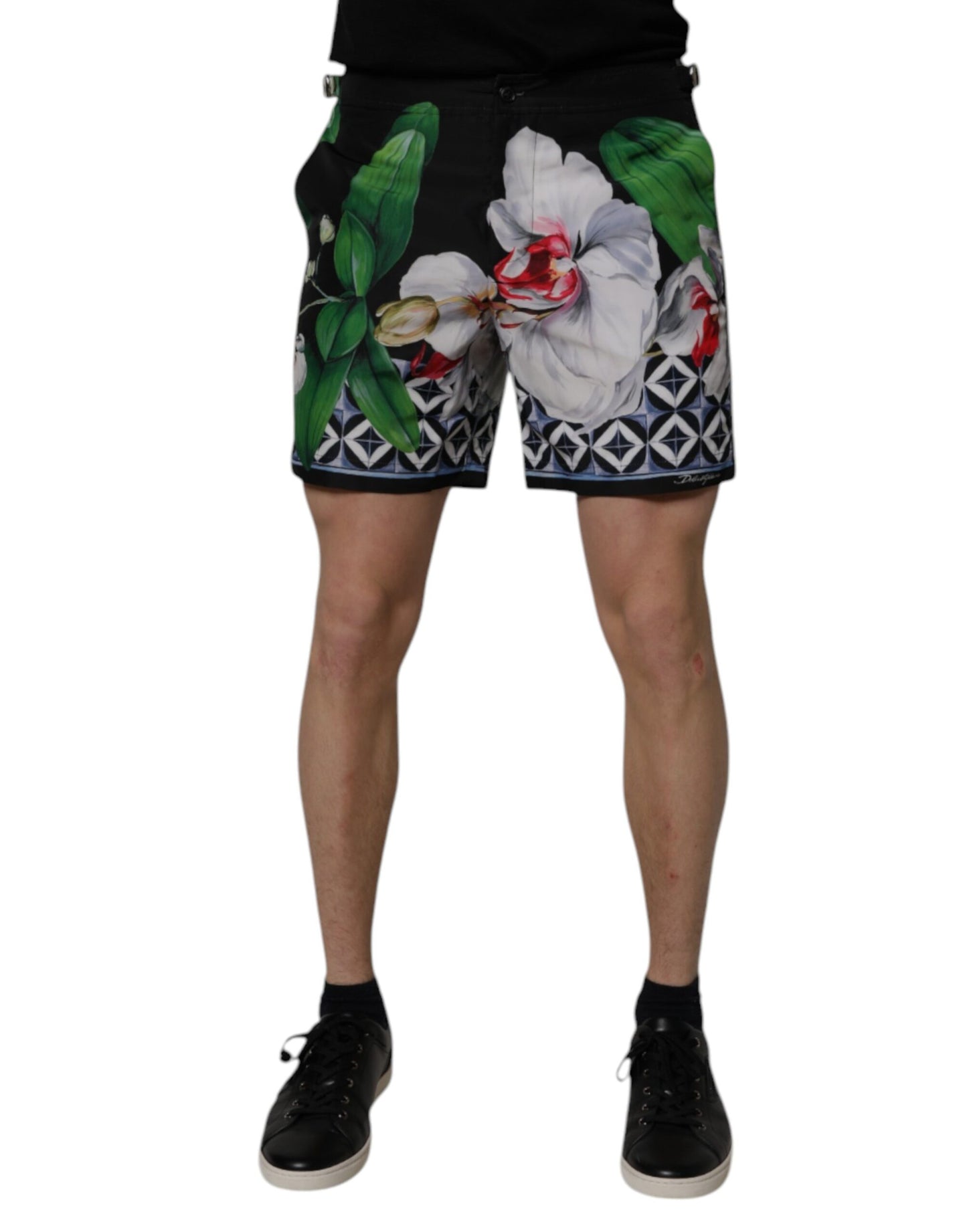 Dolce & Gabbana Multicolor Floral Polyester Men Bermuda Shorts Dolce & Gabbana
