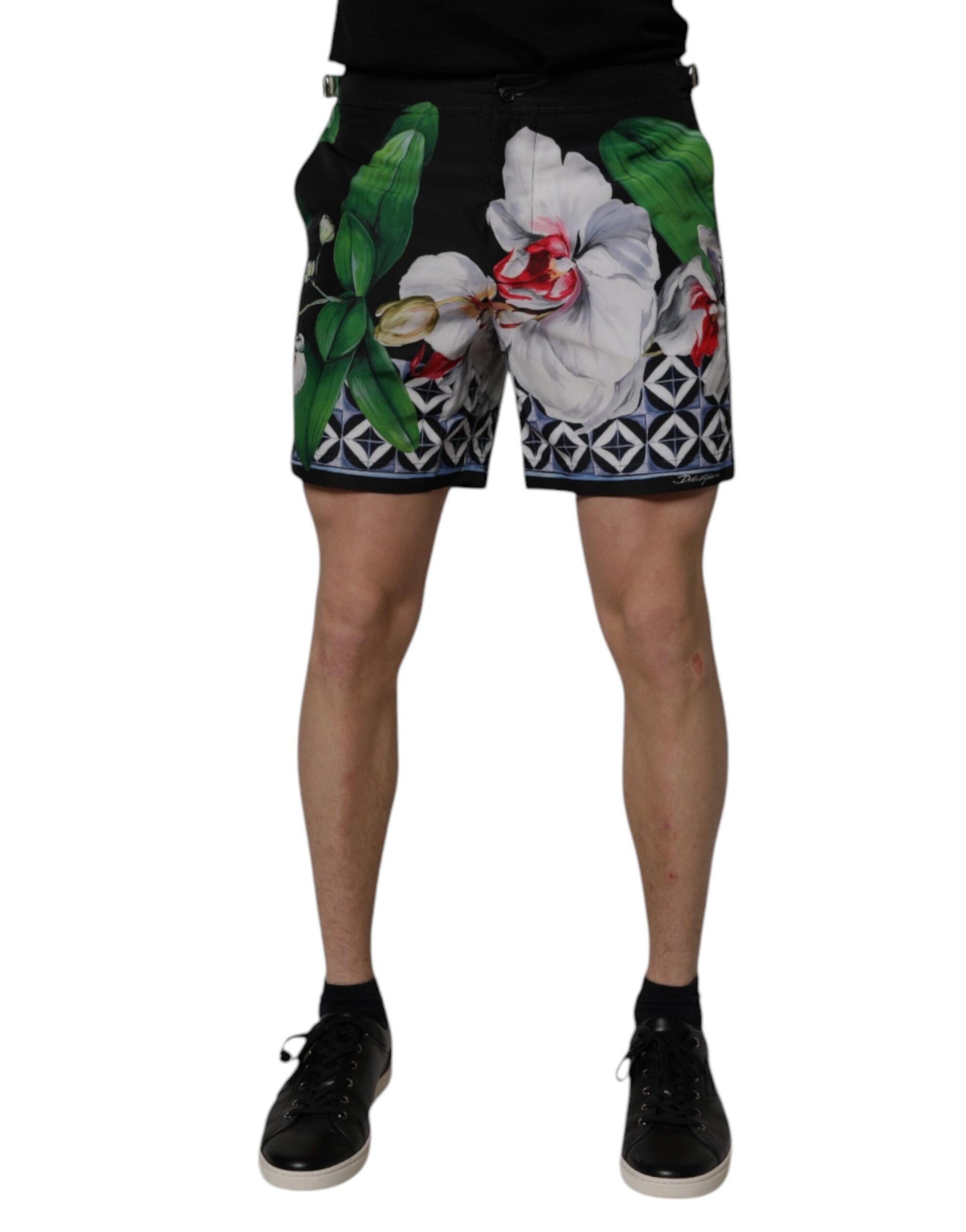 Dolce & Gabbana Multicolor Floral Polyester Men Bermuda Shorts Dolce & Gabbana