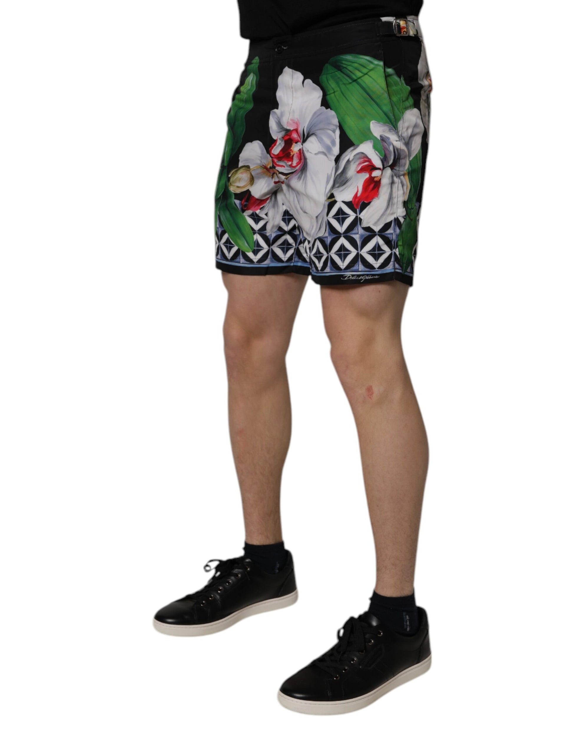Dolce & Gabbana Multicolor Floral Polyester Men Bermuda Shorts Dolce & Gabbana