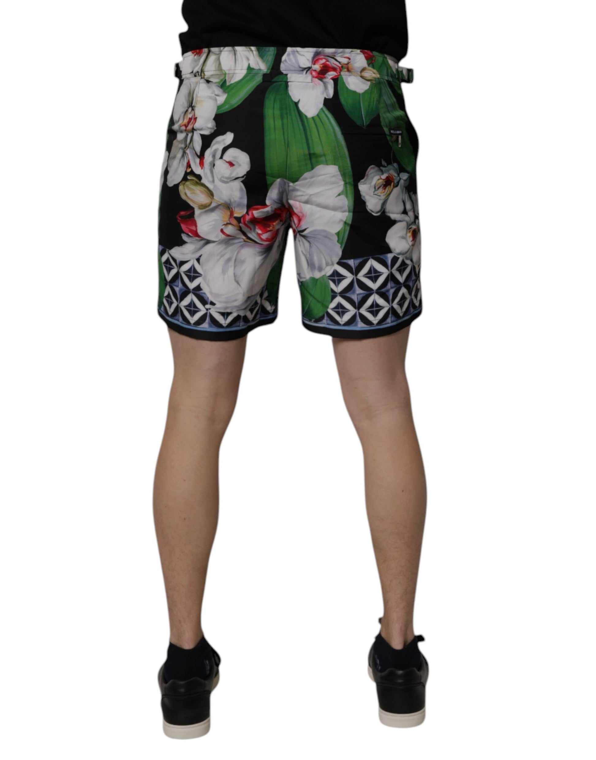 Dolce & Gabbana Multicolor Floral Polyester Men Bermuda Shorts Dolce & Gabbana