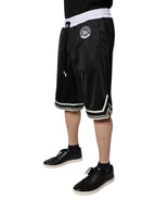 Dolce & Gabbana Black White Men Bermuda Sweatshorts Shorts - Eljoys Fashion 