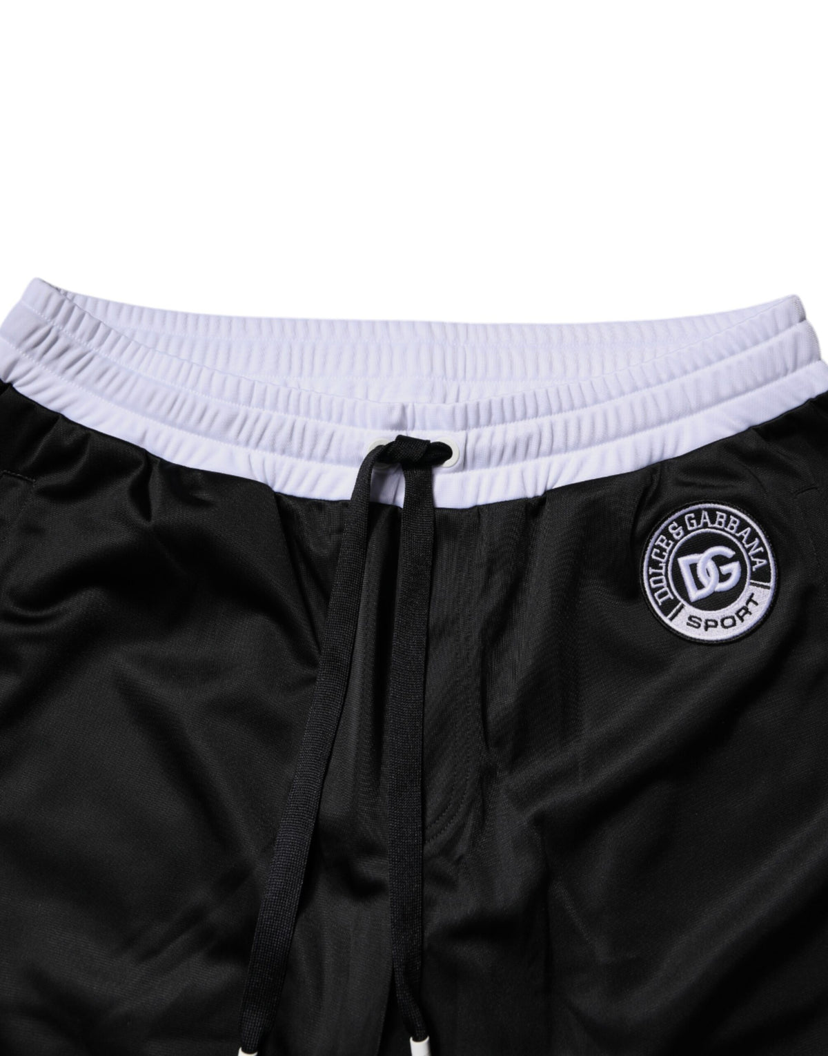Dolce & Gabbana Black White Men Bermuda Sweatshorts Shorts - Eljoys Fashion 
