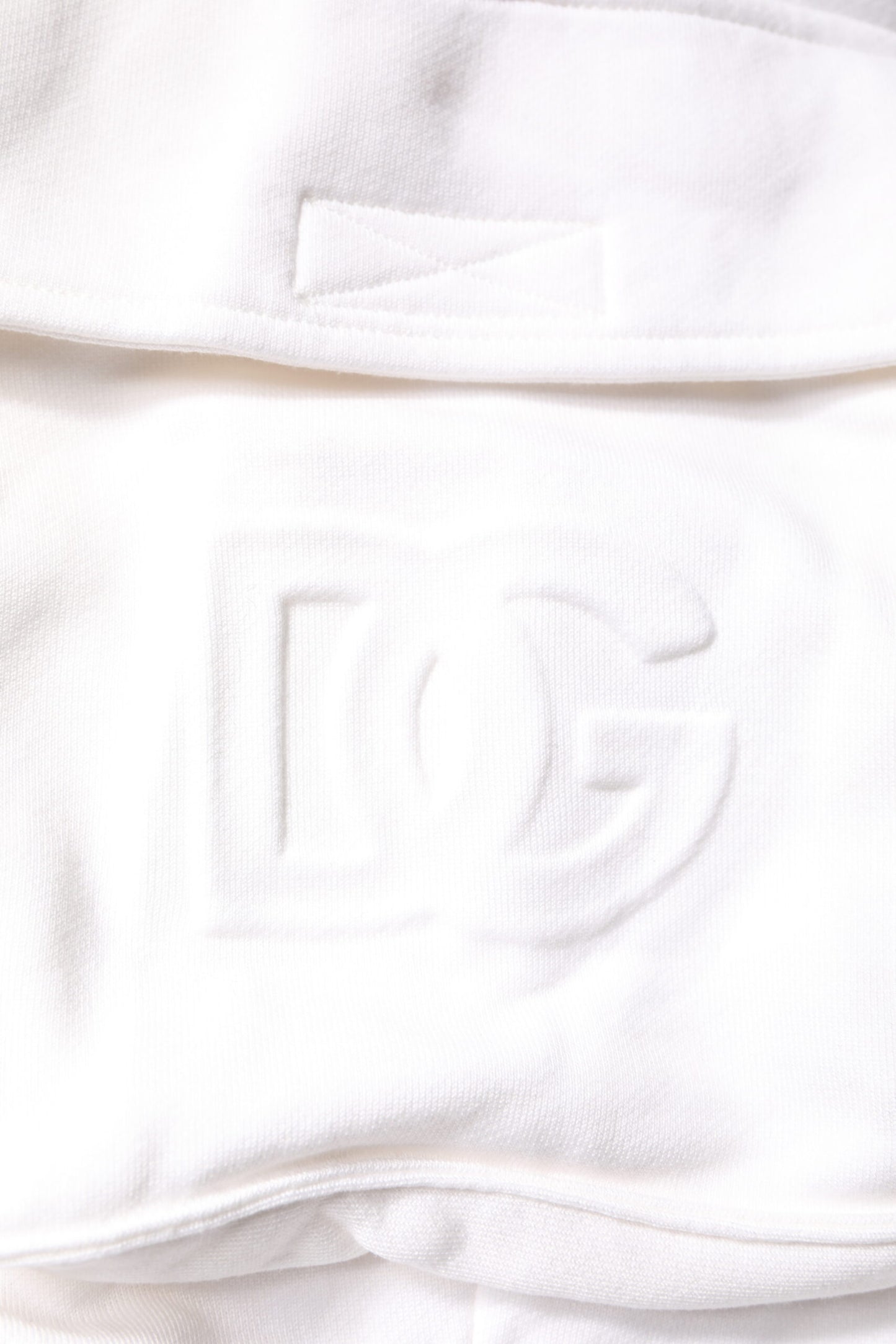 Dolce & Gabbana White Cotton Cargo Bermuda Sweatshorts Shorts Dolce & Gabbana