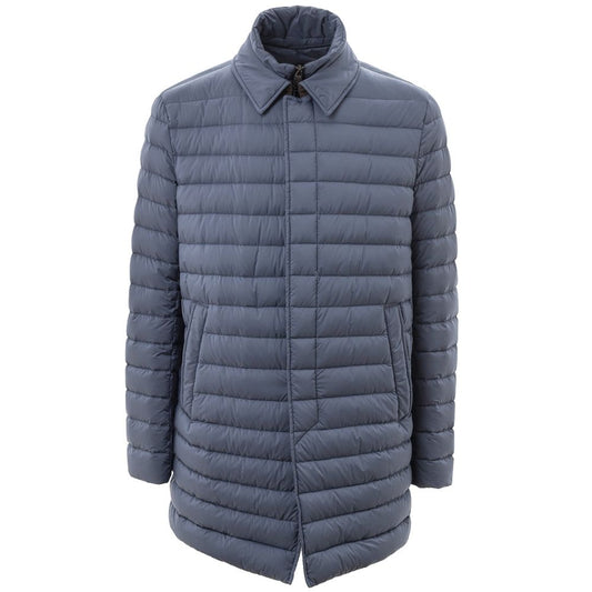 Herno Blue Polyester Jackets & Coat Herno