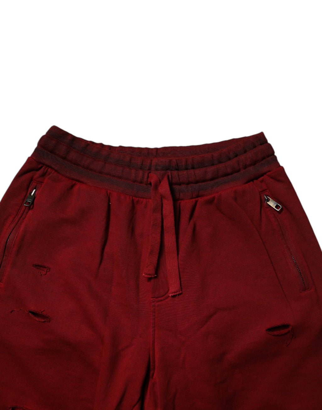 Dolce & Gabbana Bordeaux Cotton Bermuda Men Sweatshorts Shorts - Eljoys Fashion 