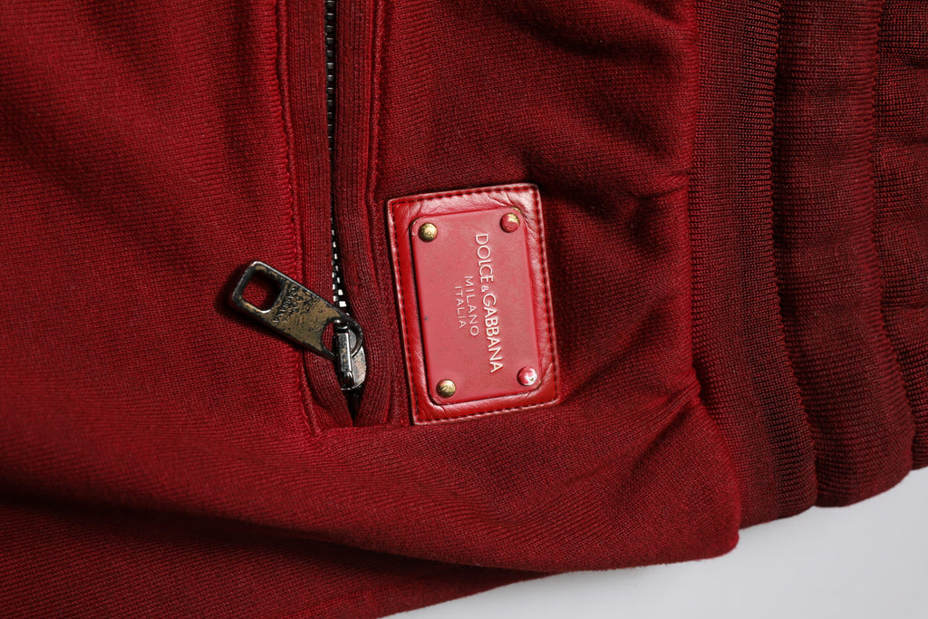 Dolce & Gabbana Bordeaux Cotton Bermuda Men Sweatshorts Shorts - Eljoys Fashion 