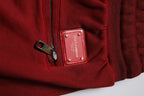 Dolce & Gabbana Bordeaux Cotton Bermuda Men Sweatshorts Shorts - Eljoys Fashion 