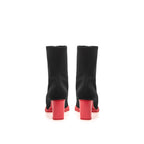 Alexander McQueen Black Neoprene Ankle Boots