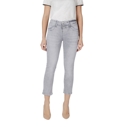 Street One Gray Cotton Slim Fit Jean Street One