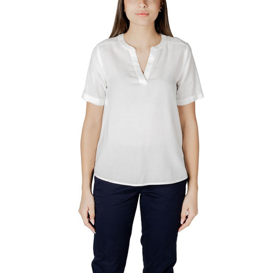 Street One White Viscose Blouse Street One