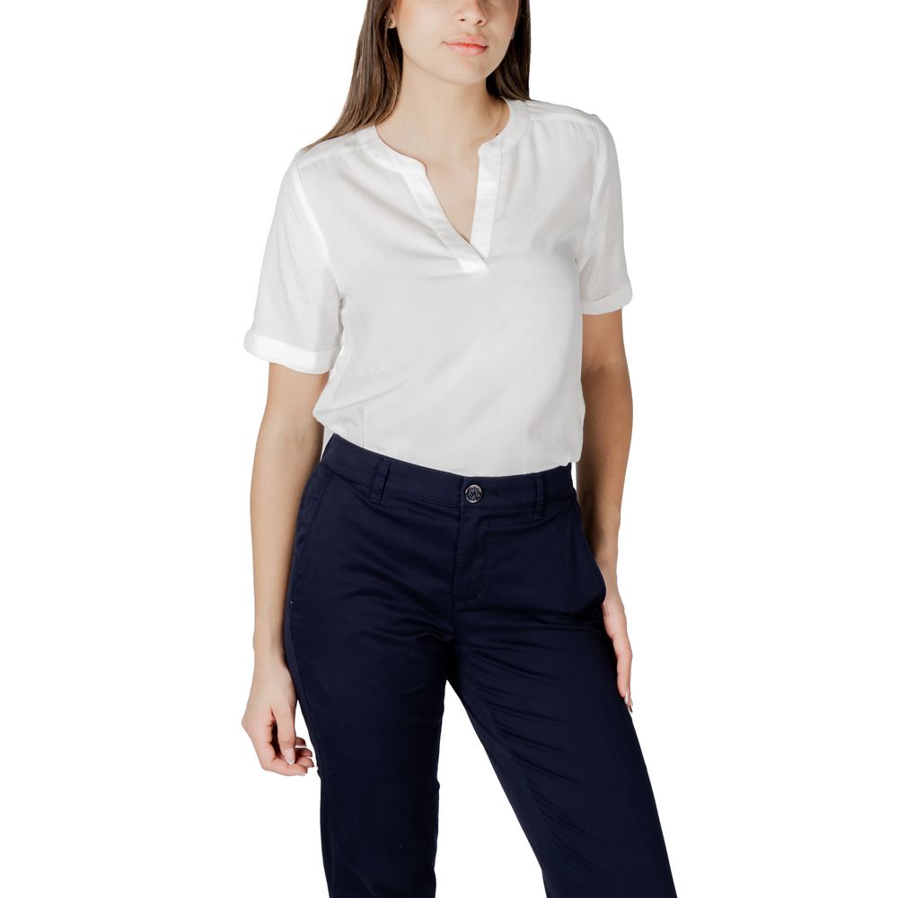 Street One White Viscose Blouse - Eljoys Fashion 