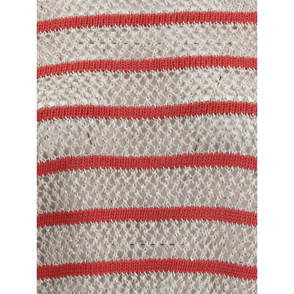Brunello Cucinelli Sweater in perforated knit Brunello Cucinelli