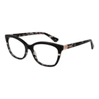Marciano by Guess black acetate glasses frames with sleek, rectangular design and clear lenses, showcasing modern eyewear style.