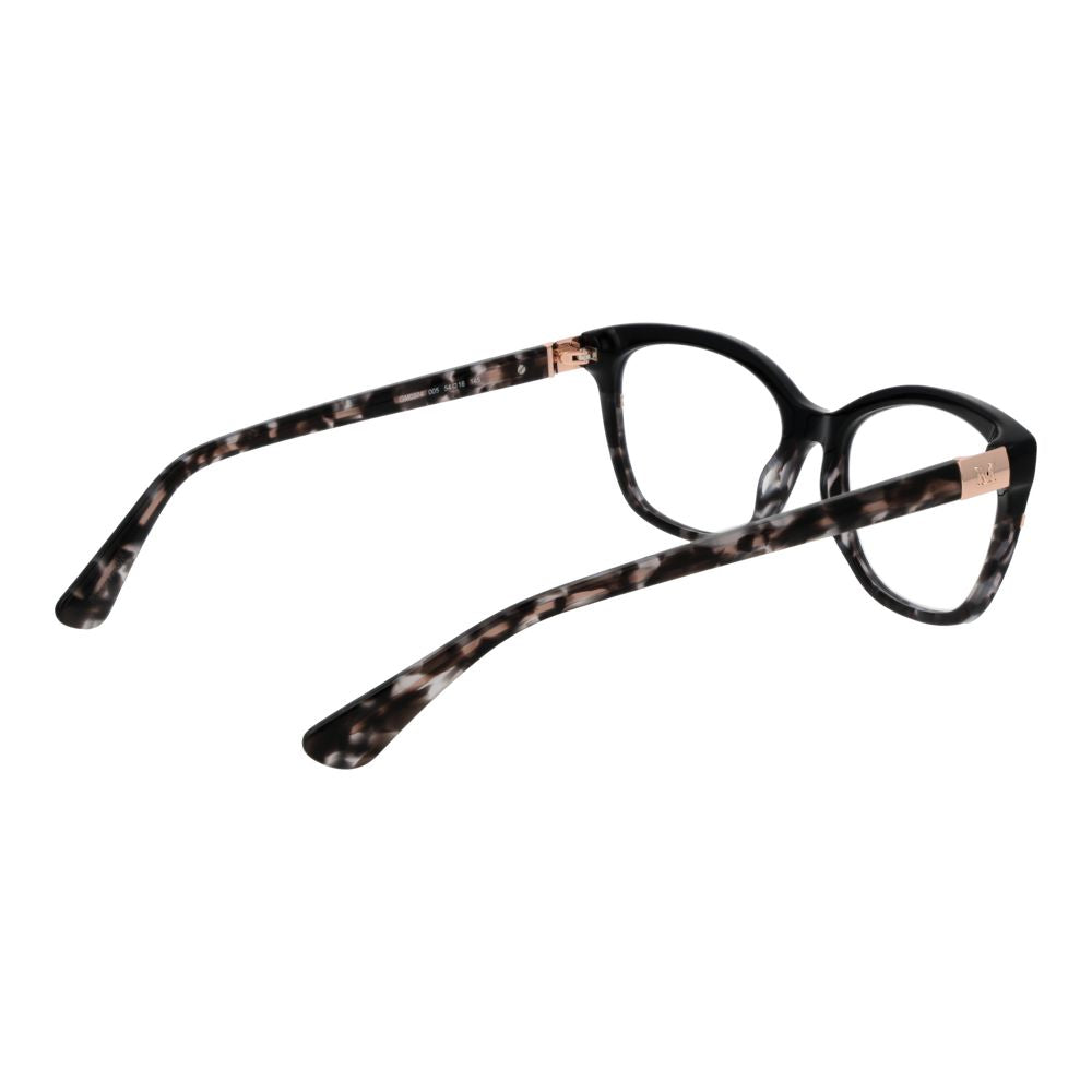 Marciano by Guess black acetate glasses frames with sleek, modern design and clear lenses, stylish eyewear accessory.