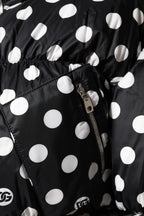 Dolce & Gabbana Black White Polka Dot Full Zip Puffer Jacket - Eljoys Fashion 