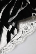Dolce & Gabbana Black White Zebra A-line Sheath Mini Dress - Eljoys Fashion 