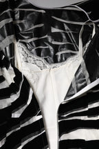 Dolce & Gabbana Black White Zebra A-line Sheath Mini Dress - Eljoys Fashion 