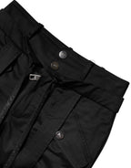 Dolce & Gabbana Black Cotton High Waist Cargo Pants - Eljoys Fashion 