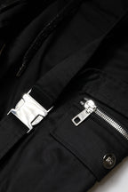 Dolce & Gabbana Black Cotton High Waist Cargo Pants - Eljoys Fashion 