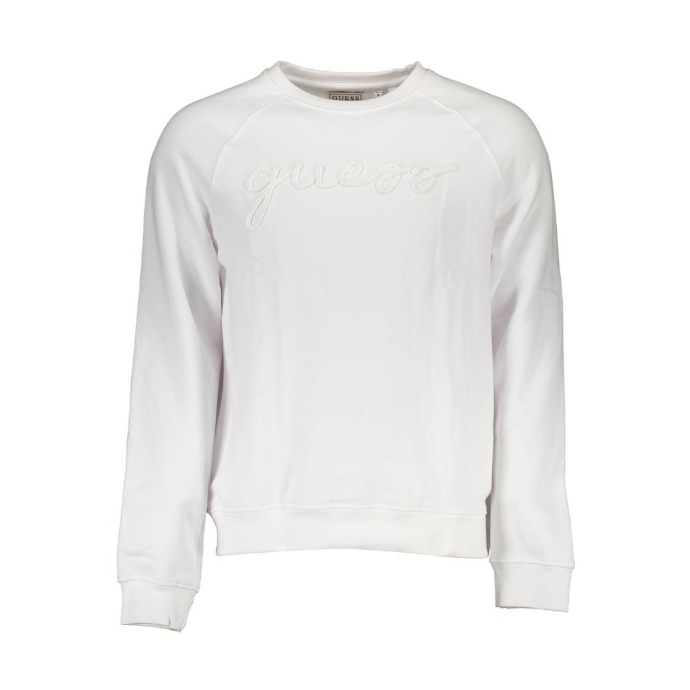 Guess Jeans White Cotton Unisex Sweatshirt Guess Jeans