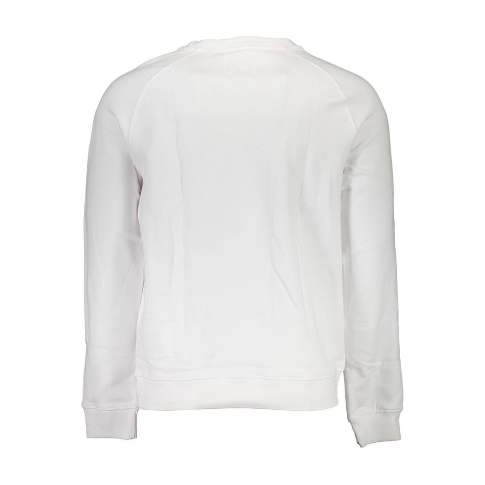 Guess Jeans White Cotton Unisex Sweatshirt Guess Jeans