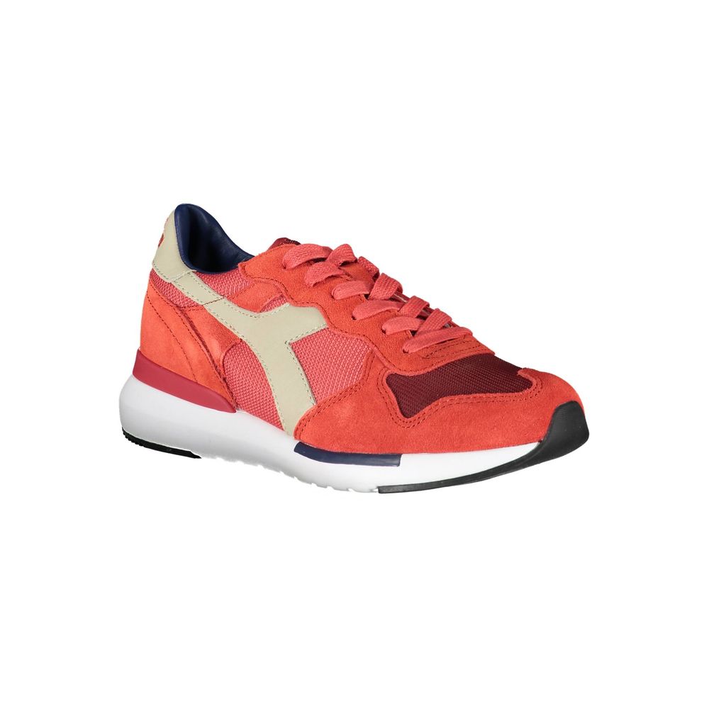 Diadora Red Leather Women Sneaker Diadora