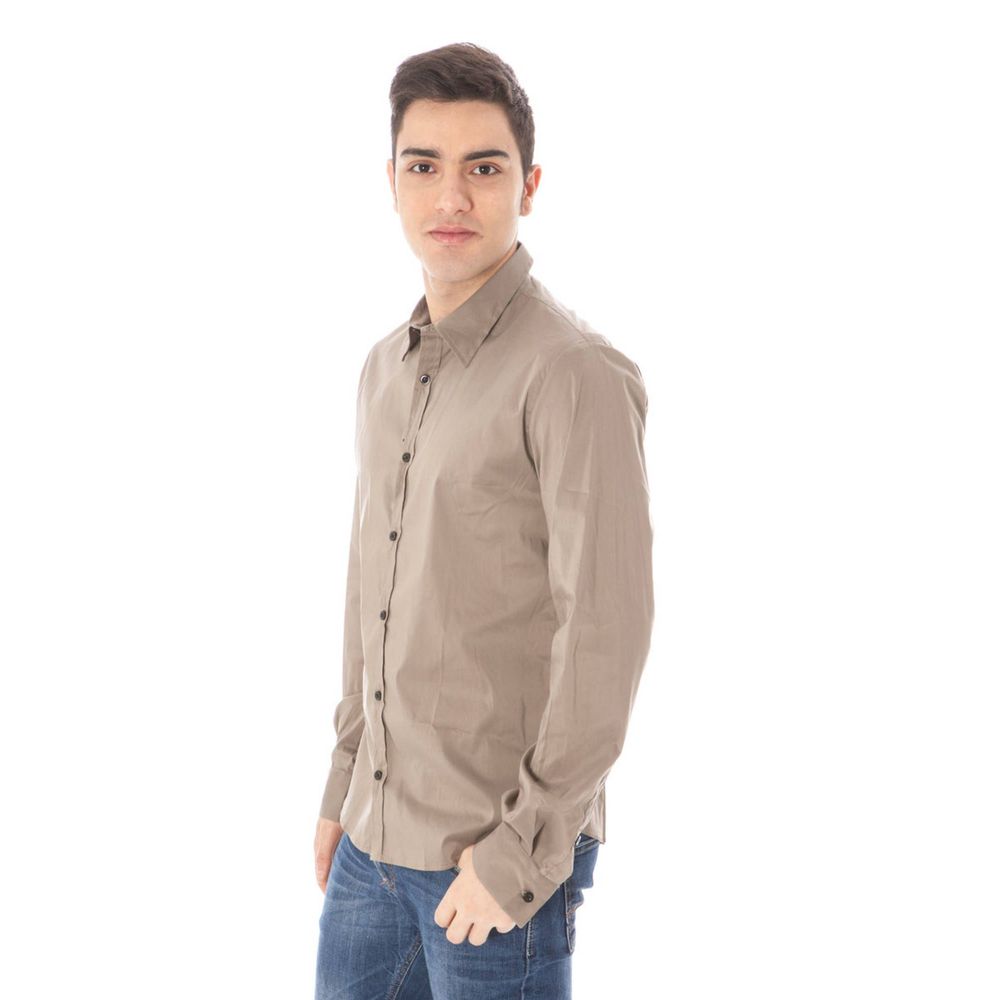Costume National Green Cotton Men Shirt Costume National