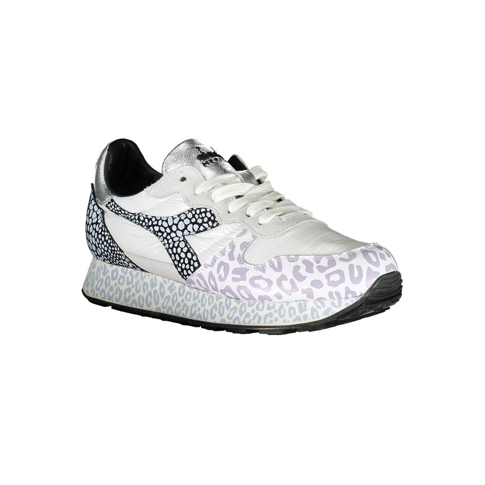 Diadora White Fabric Sneaker