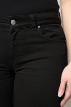 Dolce & Gabbana Black Cotton High Waist Skinny Denim Jeans - Eljoys Fashion 