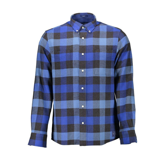 Gant Blue Cotton Men Shirt Gant