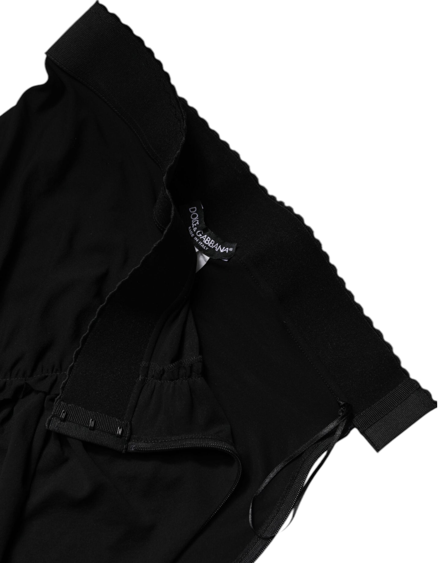 Dolce & Gabbana Black Mermaid Cut High Waist Midi Skirt Dolce & Gabbana