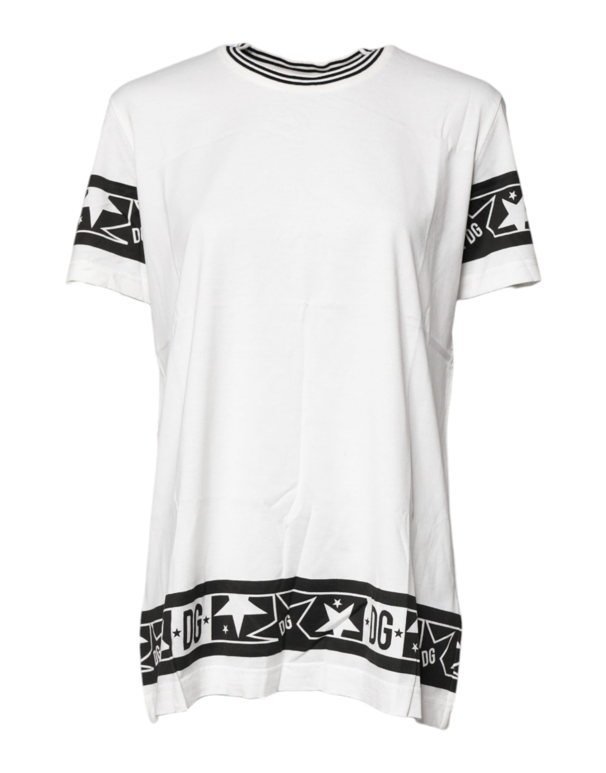 Dolce & Gabbana White #DGMillennials Cotton Crewneck T-shirt Dolce & Gabbana
